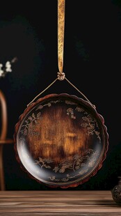 中式雕花挂盘 古朴典雅风