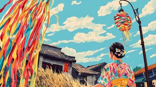 古村佳人赏多彩节庆装饰