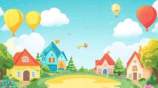 梦幻乡村风景图