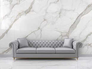 现代简约大理石墙配沙发