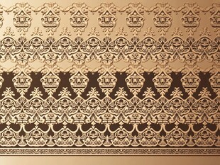 奢华复古金色花纹壁纸