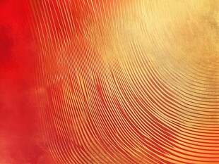 红色金色渐变线条背景图