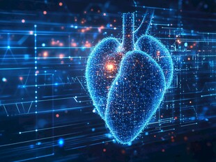 科技感心脏数字图像