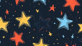 多彩星星图案背景