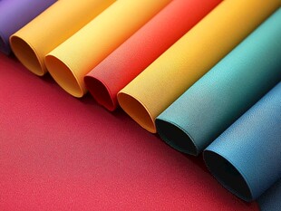 多彩卷筒皮革展示