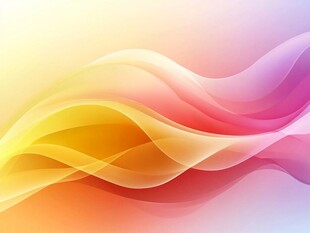 梦幻渐变色彩波浪背景图