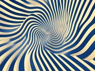 蓝白条纹旋涡抽象背景图