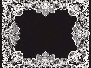 白色蕾丝花边装饰框