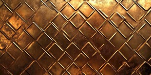 金色菱形纹理金属背景