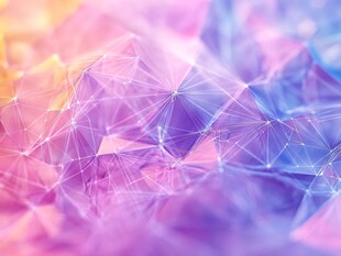 梦幻多边形几何抽象背景图