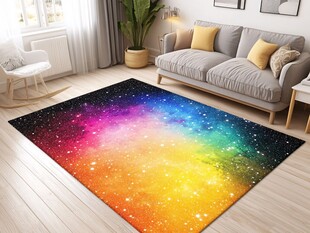 绚丽星空地毯点亮客厅