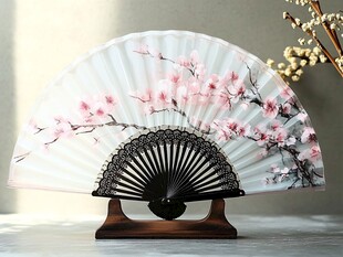 古风折扇 绘就烂漫樱花景