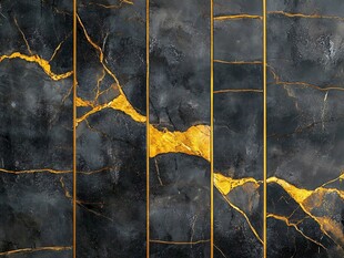 黑金大理石纹理艺术背景