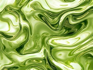 绿色流体纹理抽象背景图