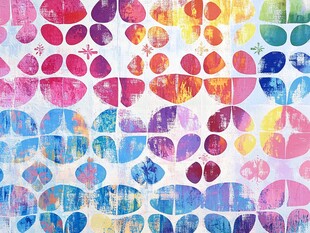 多彩几何图案艺术纹理