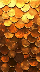 金币堆叠背景纹理