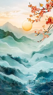 春日山水间的烂漫景致