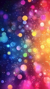 梦幻炫彩光斑背景图