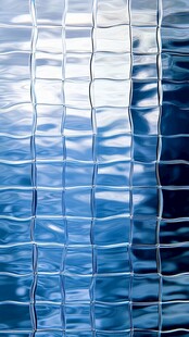 蓝色水波纹理玻璃质感图