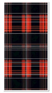 黑底红格纹图案设计