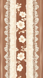 复古蕾丝花卉条纹图案