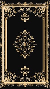 黑金奢华复古花纹装饰框