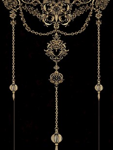 奢华金色古典垂坠装饰