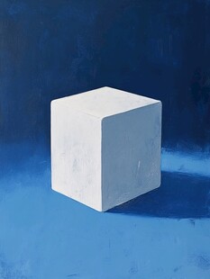 白色立方体静物展示