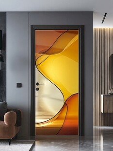 现代居室中绚丽艺术玻璃门