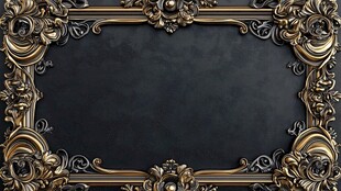 复古华丽金色装饰画框