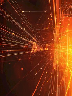 炫彩光线科技感抽象背景