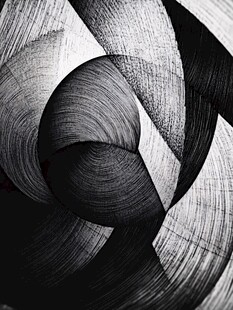 黑白螺旋抽象艺术图案