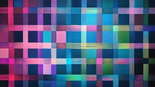 多彩方格抽象背景图案