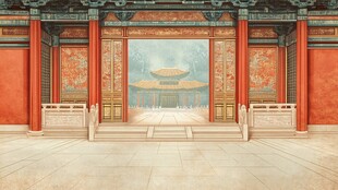 故宫宫门景观古韵十足