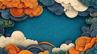 中式云纹背景图