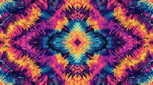 绚丽多彩的几何抽象图案