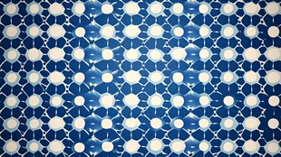 蓝白几何图案纹理背景