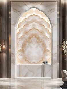 奢华大理石拱门装饰背景墙