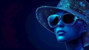 科技感女性头像