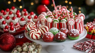 圣诞糖果甜点精美展示