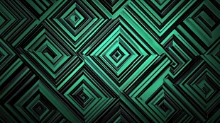 绿黑几何方块抽象背景图