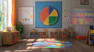 多彩温馨的儿童教室空间