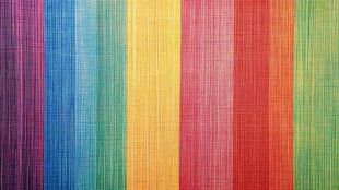 多彩条纹织物纹理背景