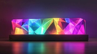 多彩几何造型炫彩灯光装置