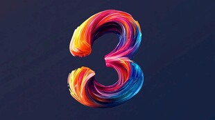 绚丽多彩3D数字3