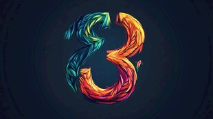 绚丽多彩的数字8艺术设计