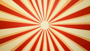 放射状红黄条纹背景图案