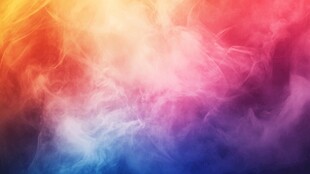 梦幻多彩烟雾背景图