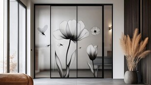简约花卉移门 打造雅致空间