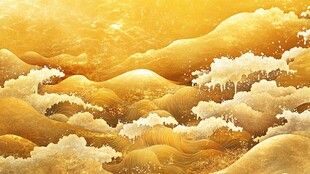 金色云海壮丽梦幻景观